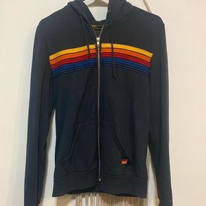 Aviazor Nation 🌈 5 stripe hoodie sz S